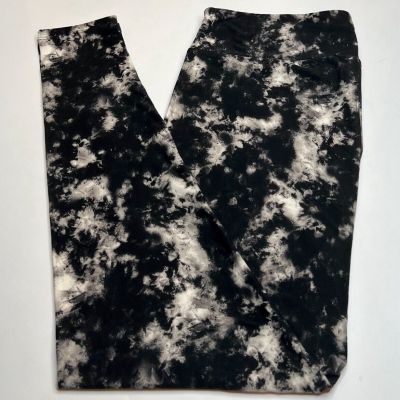 NEW LuLaRoe TC2 Leggings Tie Dye BLACK GRAY Modern Winter Hippie Sexy Trendy